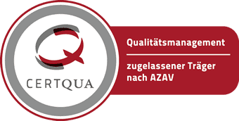 Qualitätsmanagement: zugelassener Träger nach AZAV - Certqua Siegel